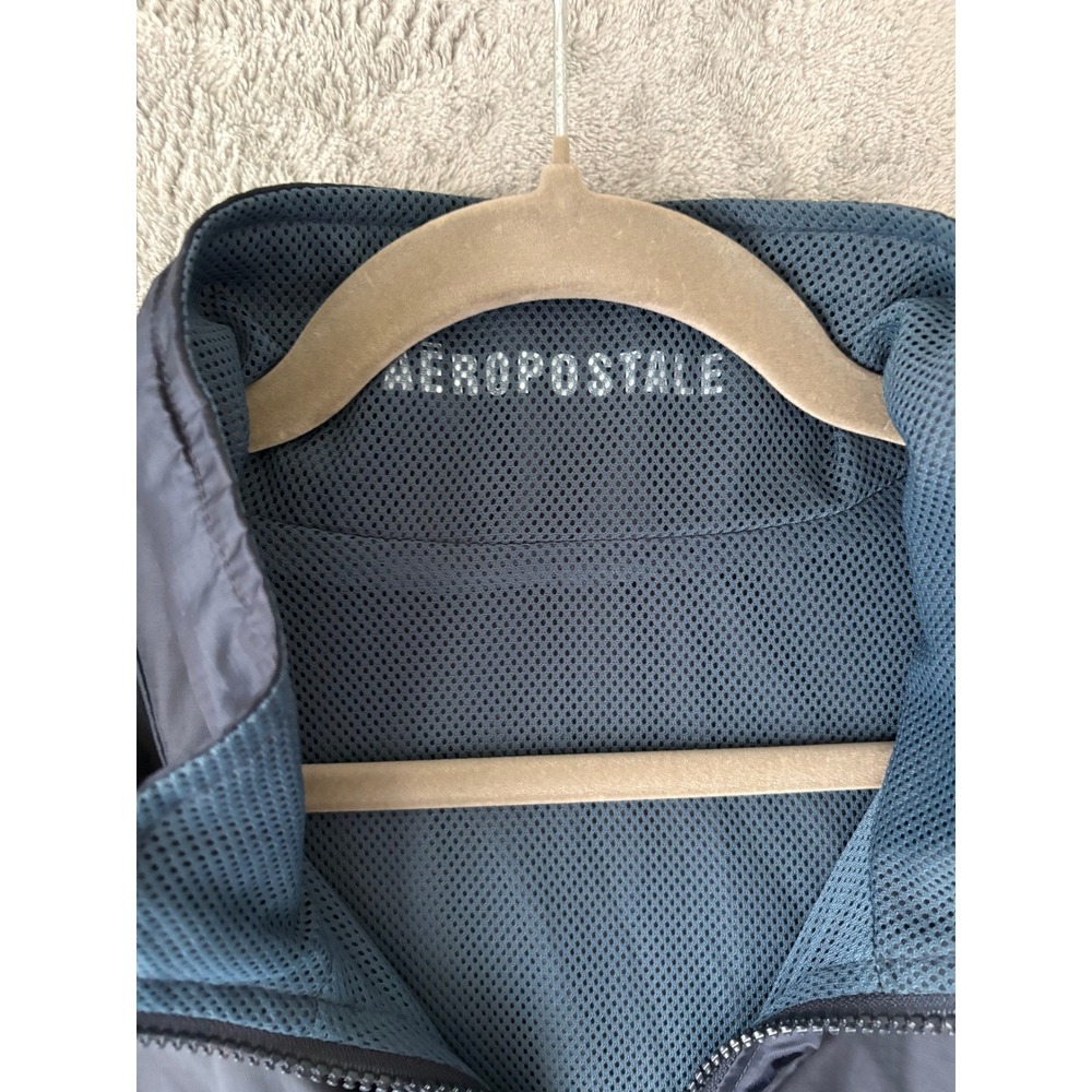 Vintage Y2K Aeropostale Reversible Vest XL Blue Mesh Ripstop Gorpcore NWT NOS - Picture 5 of 10